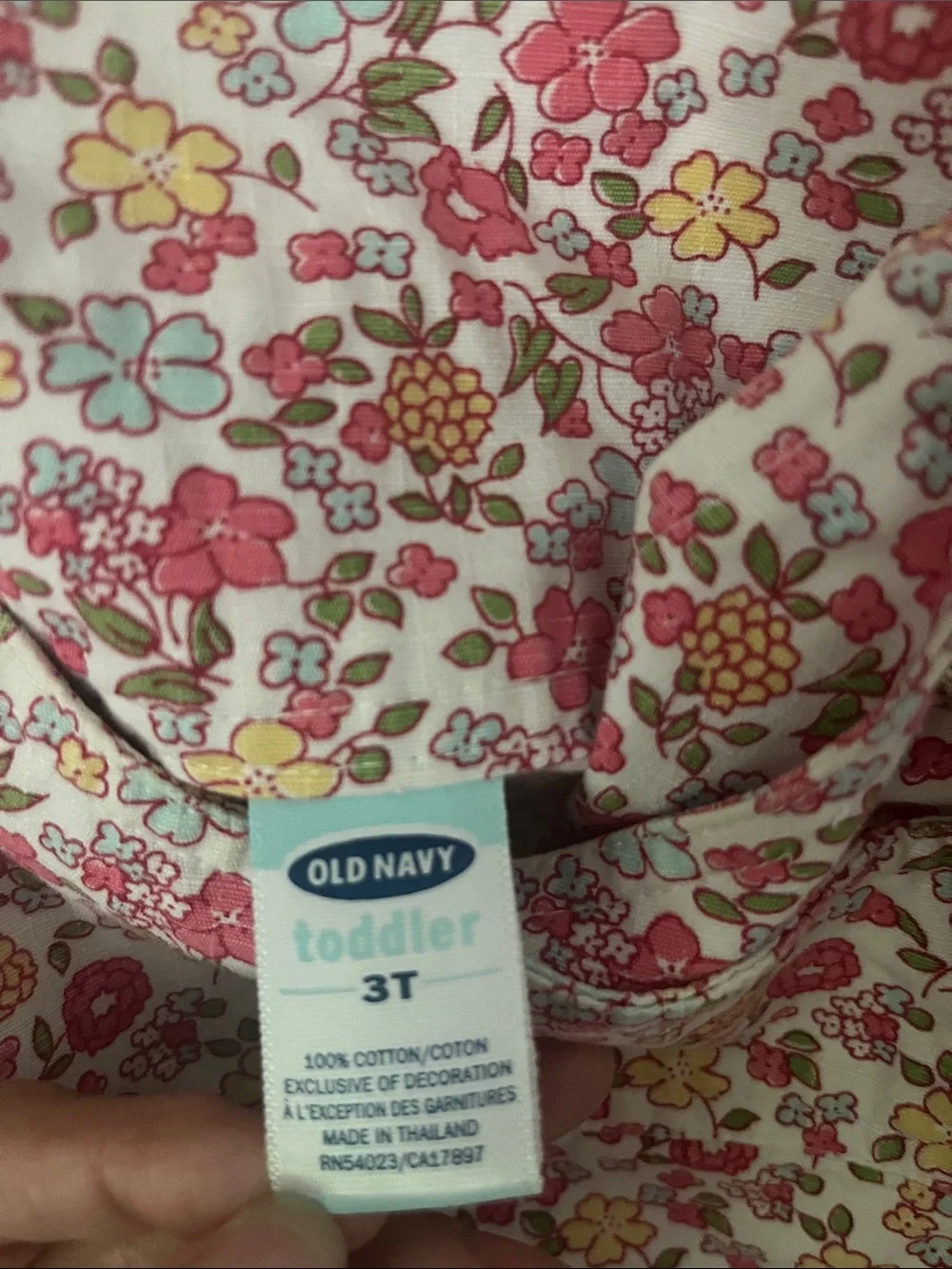 Vintage Floral ditsy Cotton Wrap Sundress 3T with pockets